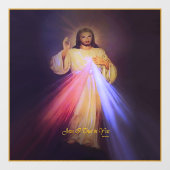 Divine Mercy Gold Raamsticker (Vel)