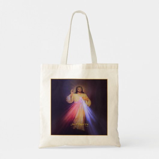 Divine Mercy Gold Tote Bag (Achterkant)