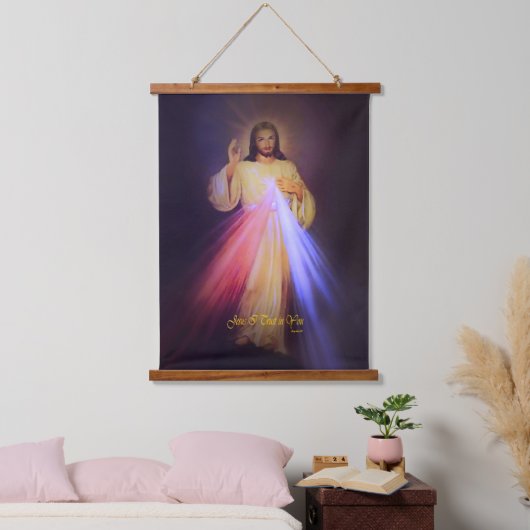 Divine Mercy Hangend Wandkleed (Slaapkamer)