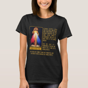 Divine Mercy Jesus Afbeelding Chaplet Novena Praye T-shirt
