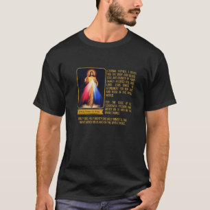 Divine Mercy Jesus Afbeelding Chaplet Novena Praye T-shirt