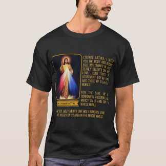 Divine Mercy Jesus Afbeelding Chaplet Novena Praye T-shirt