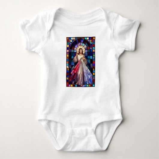 Divine Mercy Jesus Baby Bodysuit (Voorkant)