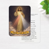 Divine Mercy Jesus Catholic Funeral Holy Card - Visitekaartje (Bureau)