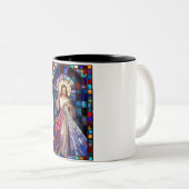 Divine Mercy Jesus Coffee Mug Tweekleurige Koffiemok (Voorkant rechts)