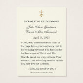 Divine Mercy Jesus Elegant katholieke bruiloft Visitekaartje (Achterkant)