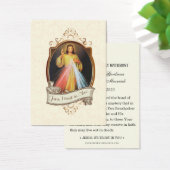 Divine Mercy Jesus Elegant katholieke bruiloft Visitekaartje (Bureau)