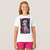 Divine Mercy Jesus Girl's Tee Shirt (Voorkant volledig)