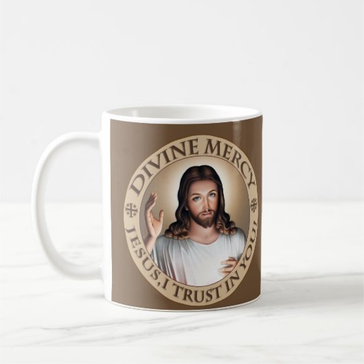 DIVINE MERCY JESUS, IK VERTROUW IN JE! DEVOTIONEEL KOFFIEMOK (Links)