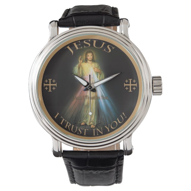 DIVINE MERCY, JESUS IK VERTROUW IN JE. HORLOGE (Voorkant)