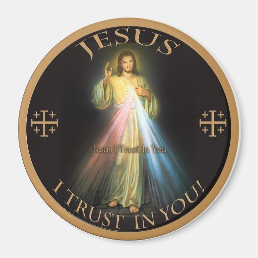 DIVINE MERCY, JESUS IK VERTROUW IN JE. MAGNEET (Voorkant)