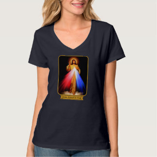 Divine Mercy Jesus, ik vertrouw op jou katholiek T-shirt