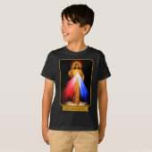 Divine Mercy Jesus, ik vertrouw op jou katholiek T-shirt (Voorkant volledig)
