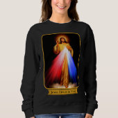Divine Mercy Jesus, ik vertrouw op jou katholiek Trui (Voorkant)