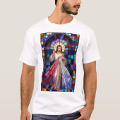 Divine Mercy Jesus Men's Tee Shirt (Voorkant)