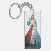 Divine Mercy Jeus, ik vertrouw op jou. Sleutelhanger (Voorkant Links)