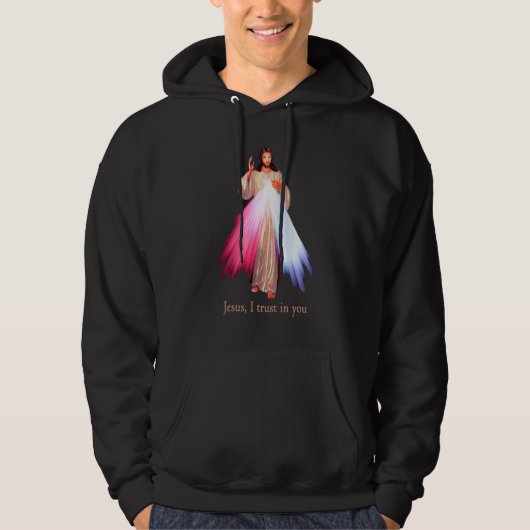Divine Mercy Jezus, ik vertrouw op jou. Hoodie (Voorkant)