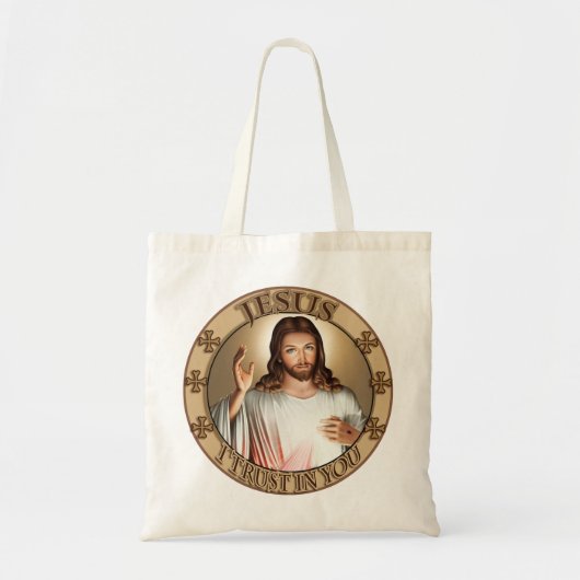Divine Mercy Jezus, ik vertrouw op jullie Afbeeldi Tote Bag (Voorkant)