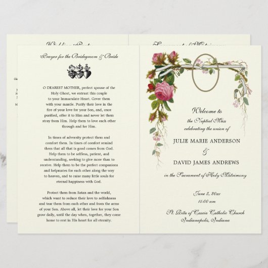 Divine Mercy katholieke Massouding Programme (Voorkant / Achterkant)