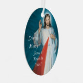 Divine Mercy Metal Ornament (Voorkant Rechts)