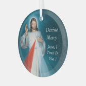 Divine Mercy Metal Ornament (Voorkant links)