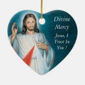 Divine Mercy Metal Ornament (Achterkant)