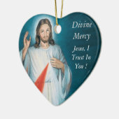 Divine Mercy Metal Ornament (Links)