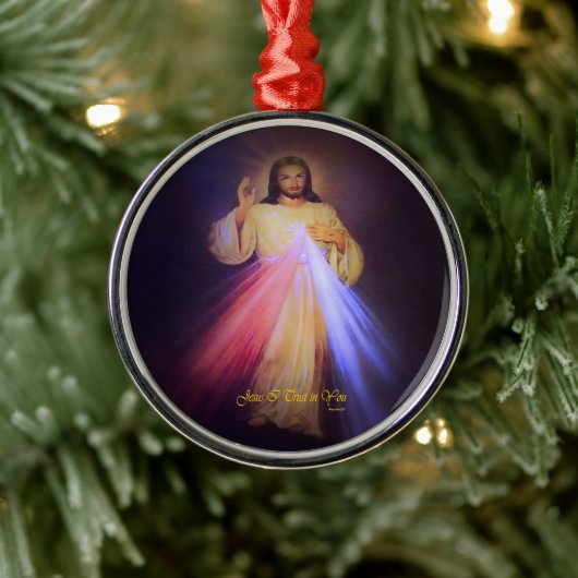 Divine Mercy Metalen Ornament (Boom)