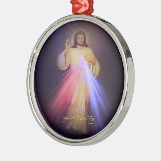 Divine Mercy Metalen Ornament (Links)