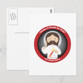 Divine Mercy of Jesus Briefkaart (Voorkant / Achterkant)
