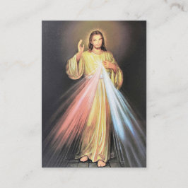 Divine Mercy of Jesus Chaplet St. Faustina Prayer Visitekaartje
