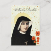 Divine Mercy of Jesus Chaplet St. Faustina Visitekaartje (Voorkant)