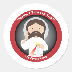 Divine Mercy of Jesus Ronde Sticker
