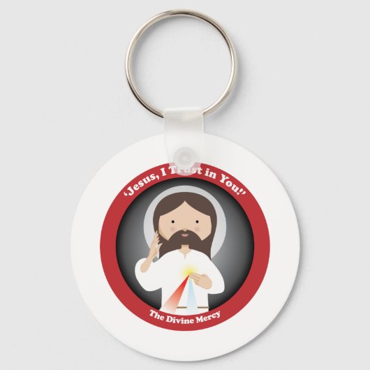 Divine Mercy of Jesus Sleutelhanger (Voorkant)