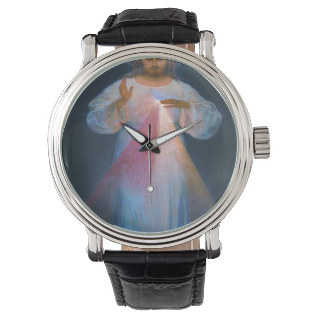 Divine Mercy Original van Kazimirowski Horloge (Voorkant)
