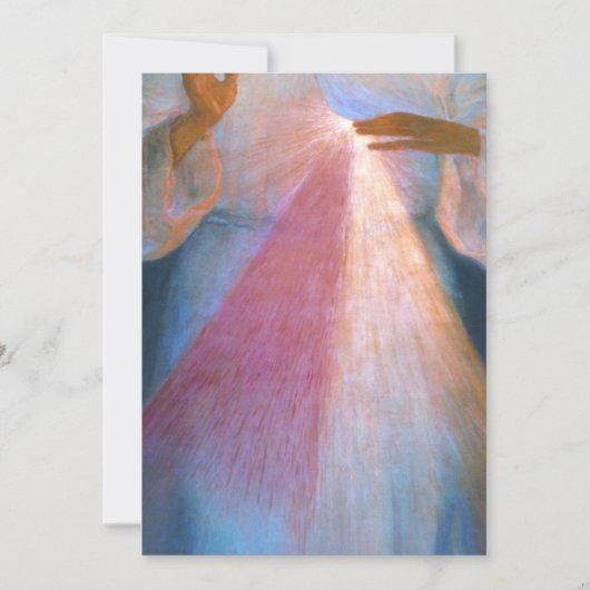 Divine Mercy Original van Kazimirowski Kaart (Voorkant)