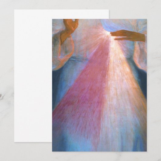 Divine Mercy Original van Kazimirowski Kaart (Voorkant / Achterkant)