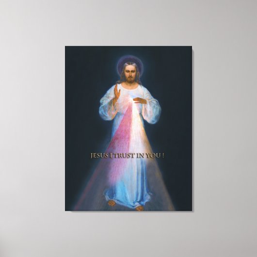 Divine Mercy Original Vilnius Afbeelding Canvas Afdruk (Voorkant)