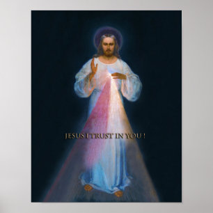 Divine Mercy Original Vilnius Afbeelding Poster