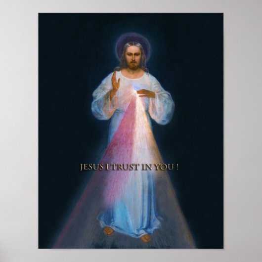 Divine Mercy Original Vilnius Afbeelding Poster (Voorkant)