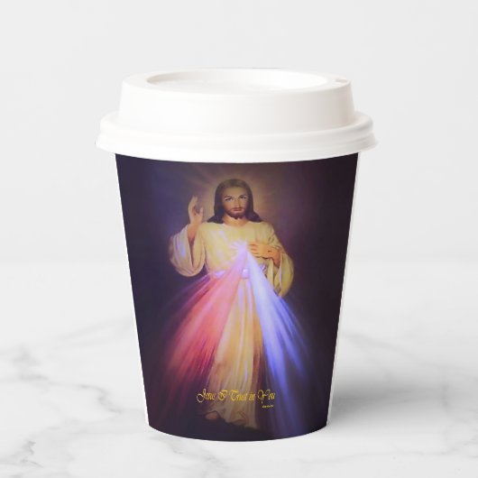 Divine Mercy Papieren Bekers (Voorkant)