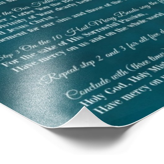 Divine Mercy Poster (Hoek)