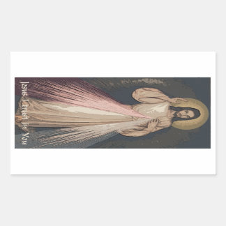 Divine Mercy Rechthoekige Sticker