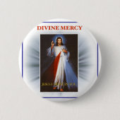 Divine Mercy Ronde Button 5,7 Cm (Voorkant)