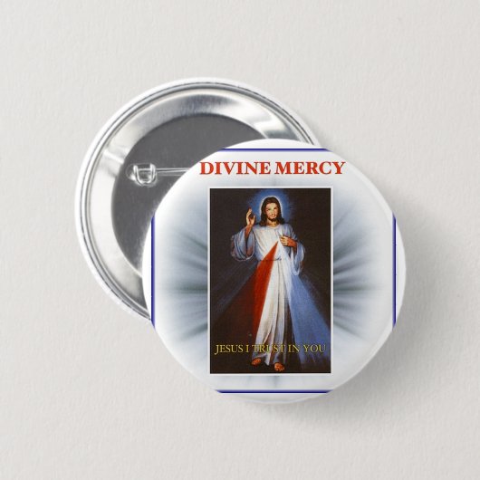 Divine Mercy Ronde Button 5,7 Cm (Voorkant /achterkant)