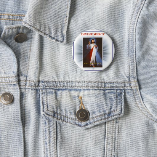 Divine Mercy Ronde Button 5,7 Cm (In situ)