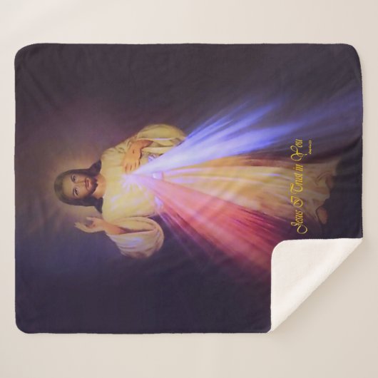 Divine Mercy Sherpa Deken (Voorkant (horizontaal))