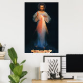Divine Mercy, St. Faustina, Jesus I Trust in You Poster (Thuiskantoor)