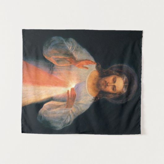 Divine Mercy, St. Faustina, Jesus I Trust in You Wandkleed (Voorkant (horizontaal))