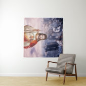 Divine Mercy, St. Faustina, Jezus die ik in jou ve Wandkleed (In Situ (horizontaal))